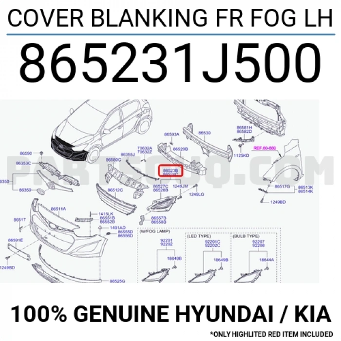 Hyundai Staria 2022-2024 ön tampon şok emici Oem No (86521CG000)