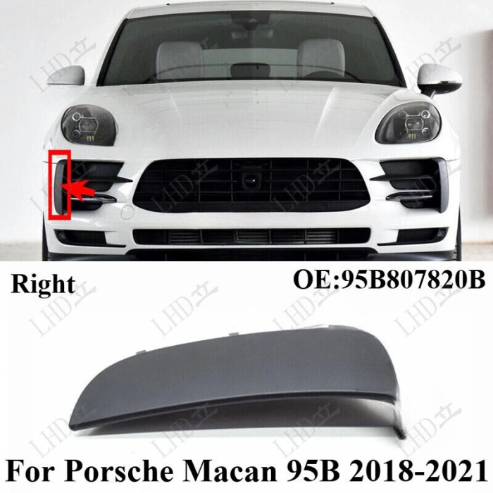 porsche macan- 2014-2017  ön tampon panjuru çerçevesı sağ sıyah (tw) Oem No (95B8078201E0)