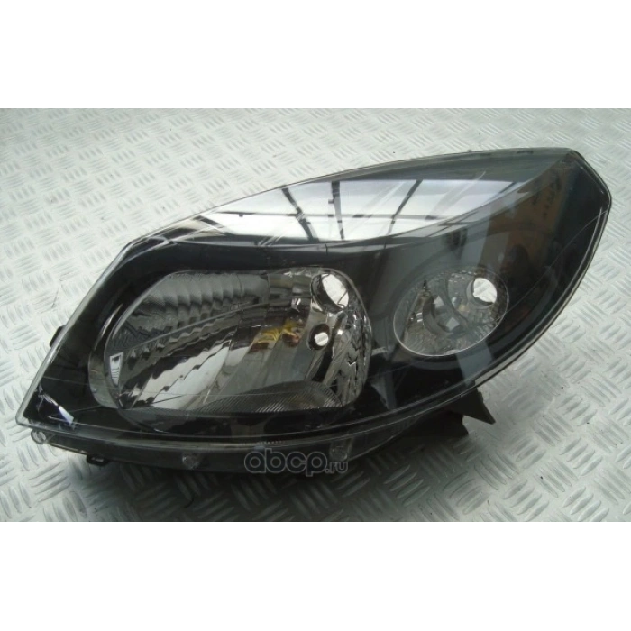 Dacia Sandero 2008- Siyah Çerçeveli Far Sol Oem No (260602914R)