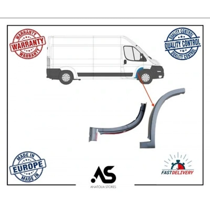 Ducato/Boxer/Jumper 2006- Ön Çamurluk Bandı Sağ Oem No (735465361)