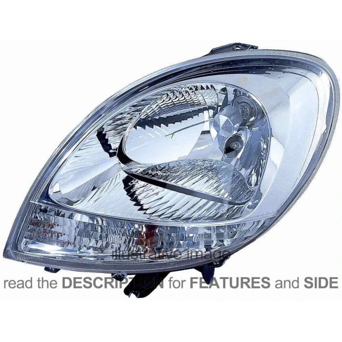 Kangoo Beyaz Far Sol 2003- Oem No (8200236591)