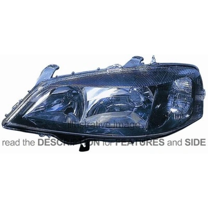 Astra -G-1998-2004 Far Elektrikli Siyah Sağ Oem No (1216288)