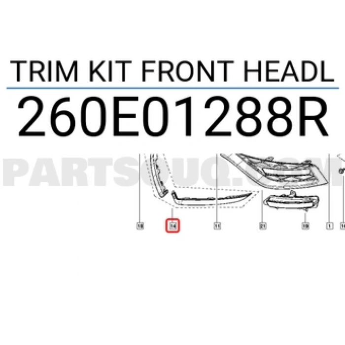 Clio Symbol Far Kası Takım 2012- Oem No (260E01288R)
