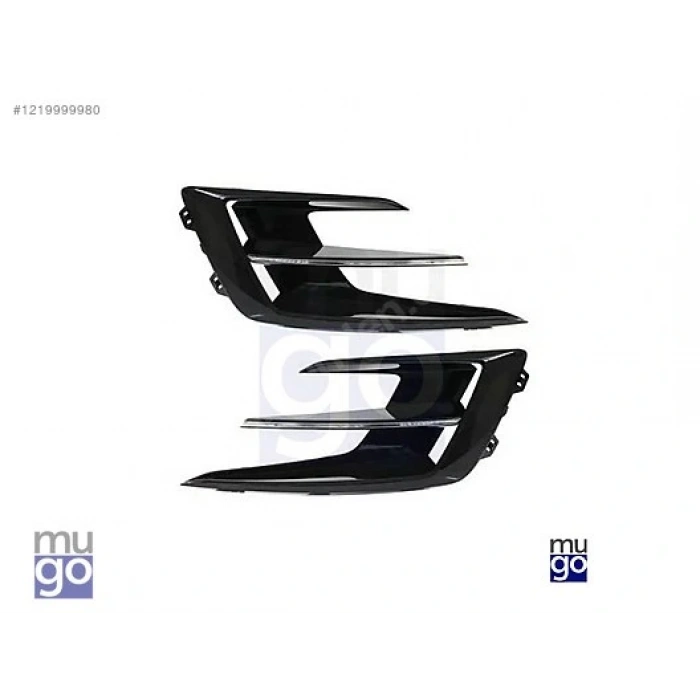 Megane Ön Tampon Sis Kapağı Sissiz Takım *Parlak Siyah* 2020- Oem No (261522050R)