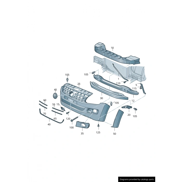 Amarok Ön Tampon Nikeleajı 2010- Oem No (2H78533472Zz)