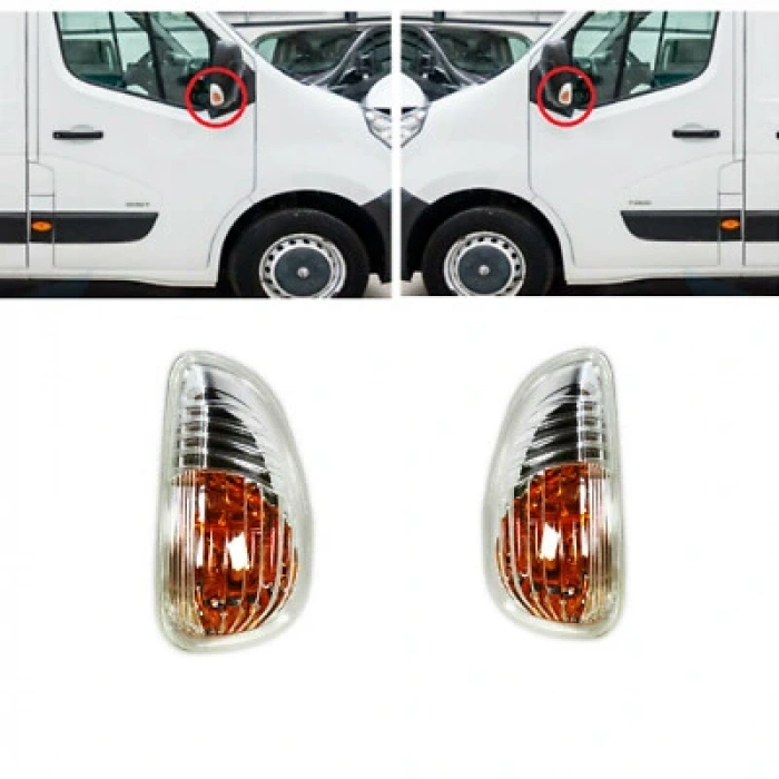 Master Iıı 2009- Ayna Sinyali Beyaz Sol Oem No (4405993)