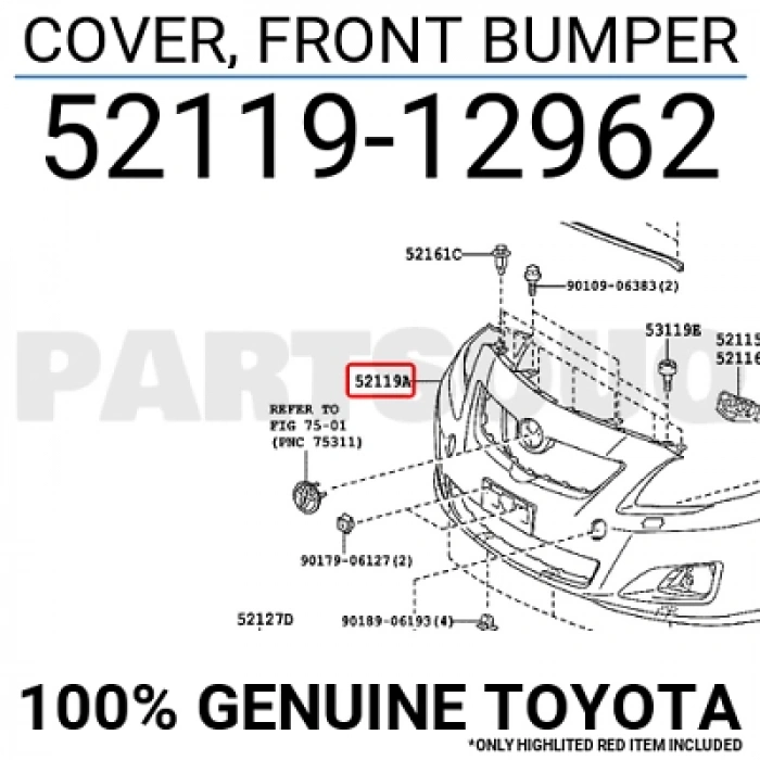Corolla 2013-2015 Ön Tampon Oem No (52119-0Z931)