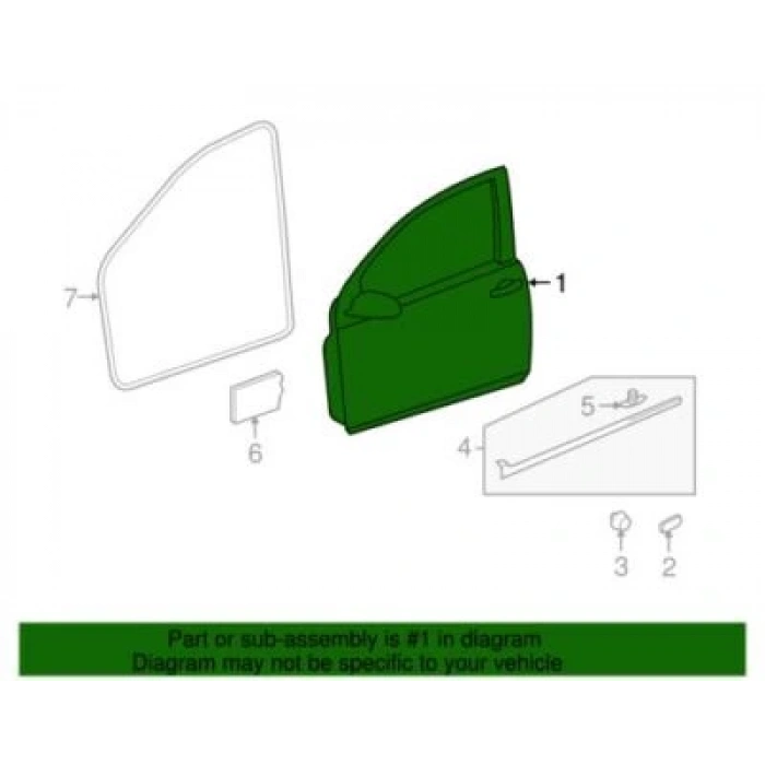 Golf Vı 2008 Ön Kapı Sol Oem No (5K4831055H)