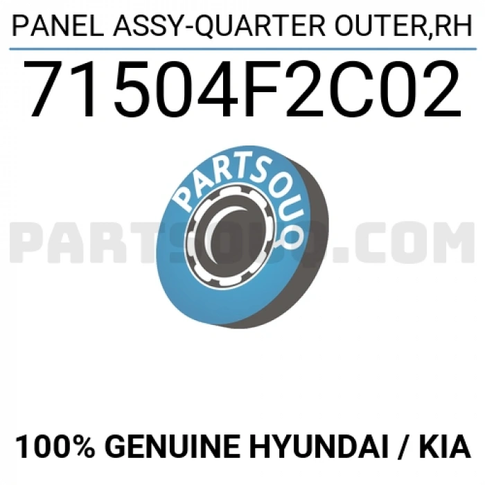 Elantra 2016- Arka Çamurluk Sağ Oem No (71504F2C02)