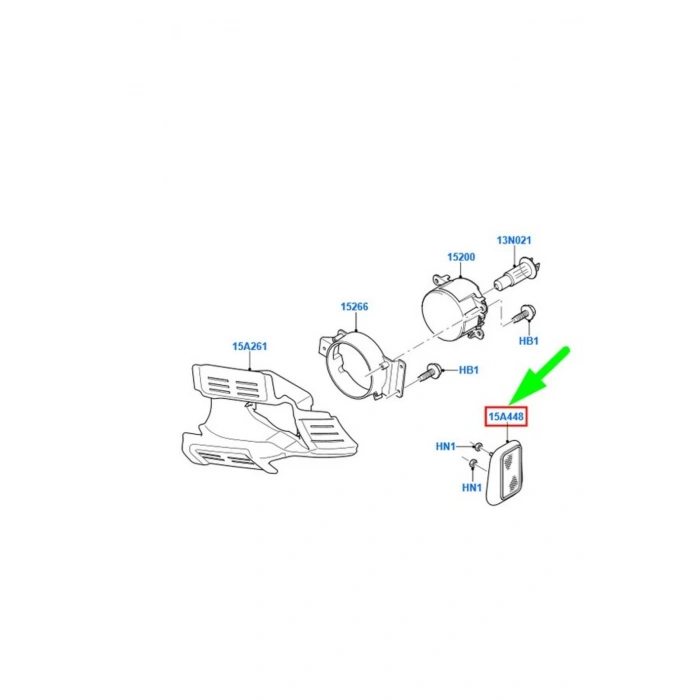 Ford Transit V184 2001  Tampon Reflektörü Komple Ön : R (Jumbo) (Oem No:Yc1515A448Ab)