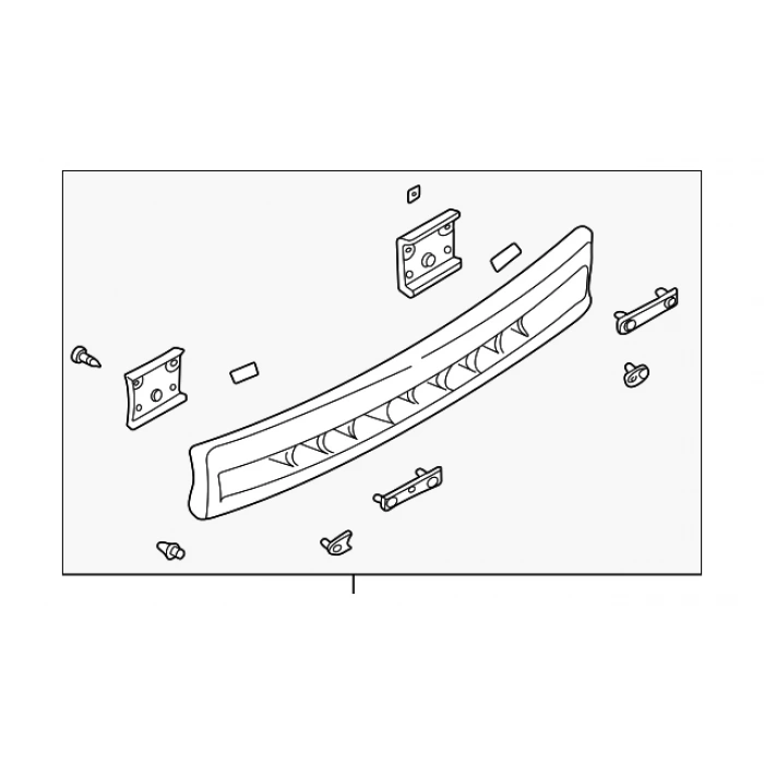 Mazda 323 Arka Tampon Demiri Plastik 1999 -2001  (Oem No:  Bj0J-50-260A)