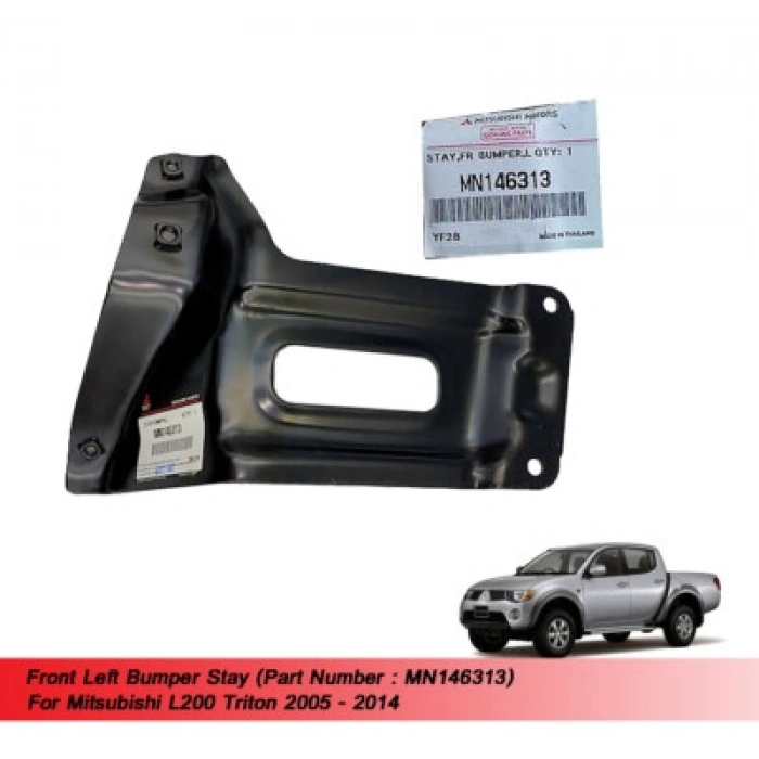 Mitsubishi L200 Ön Tampon Demiri Ayağı  Sol 2005--2015 (Oem No:  Mn146313)