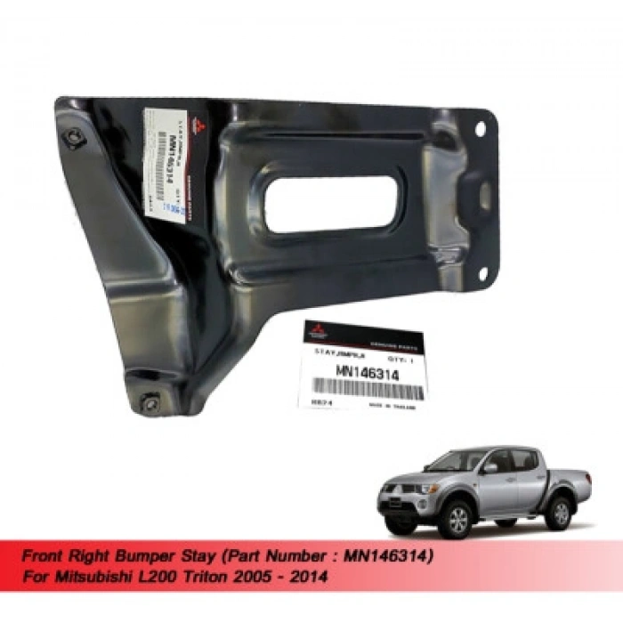 Mitsubishi L200 Ön Tampon Demiri Ayağı  Sağ 2005--2015 (Oem No:  Mn146314)