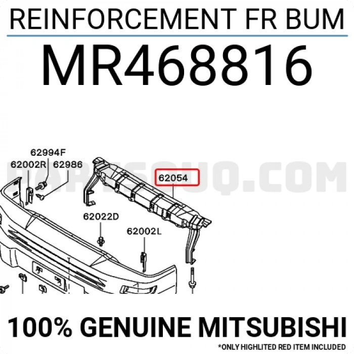 Mitsubishi L300 Ön Tampon Demiri  2000- 2009 (Oem No:  Mr468816)