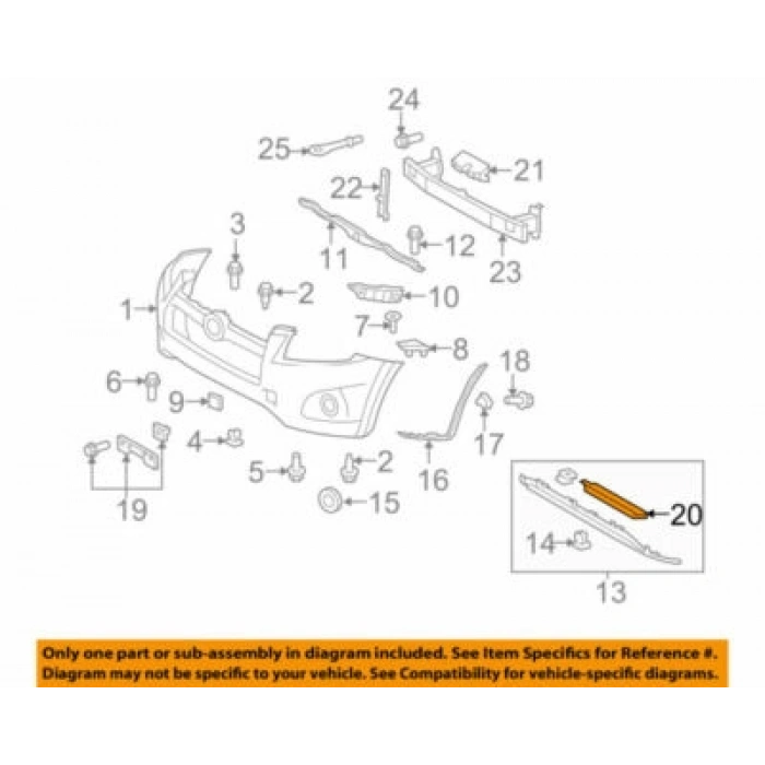 Toyota Rav 4 Ön Tampon Demiri 2006- (Oem No:  5211142020)