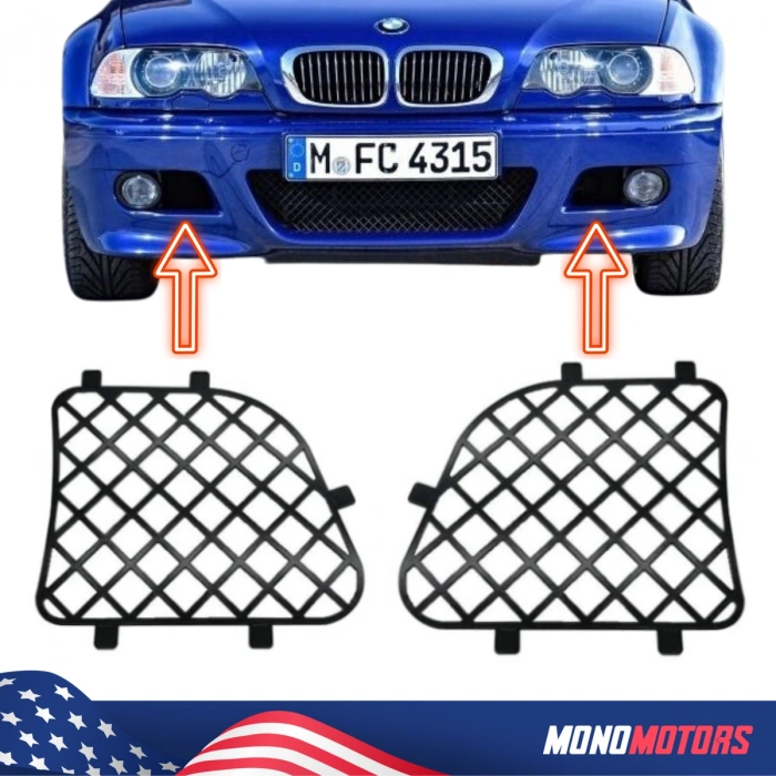 Bmw 3 Serisi Ön Tampon Panjuru Mtech 1998- (Oem No:  51117893331)