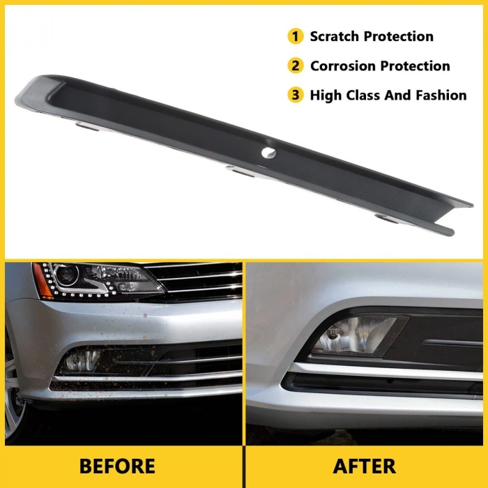 Volkswagen Jetta Ön Tampon Alt Bandı Siyah Sol 2014- (Oem No:  5C68072339B9)