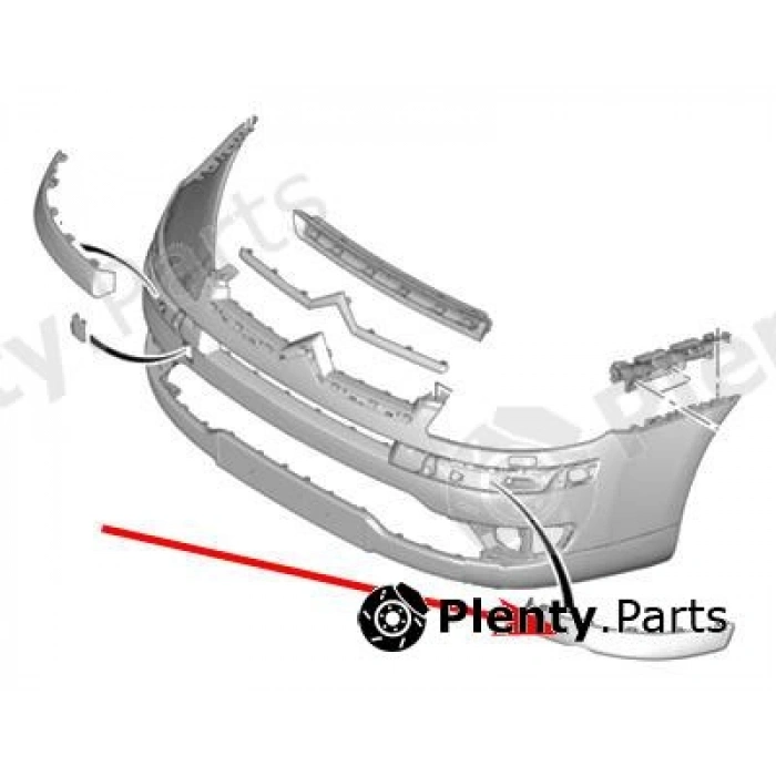 Citroen C4 Ön Tampon Bandı Sol 2004- (Oem No:  7452Fg)