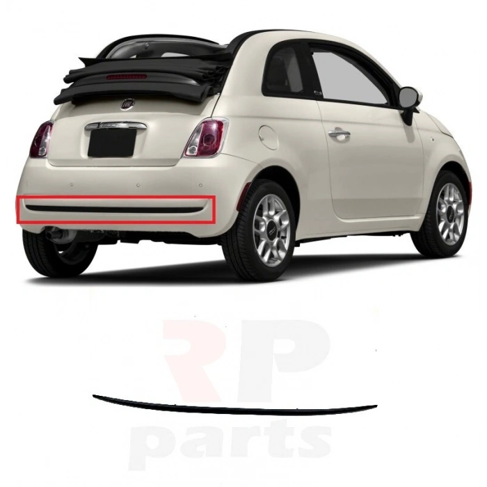 Fiat 500 Arka Tampon Bandı Desenli Alt 2007- (Oem No:  735455224)