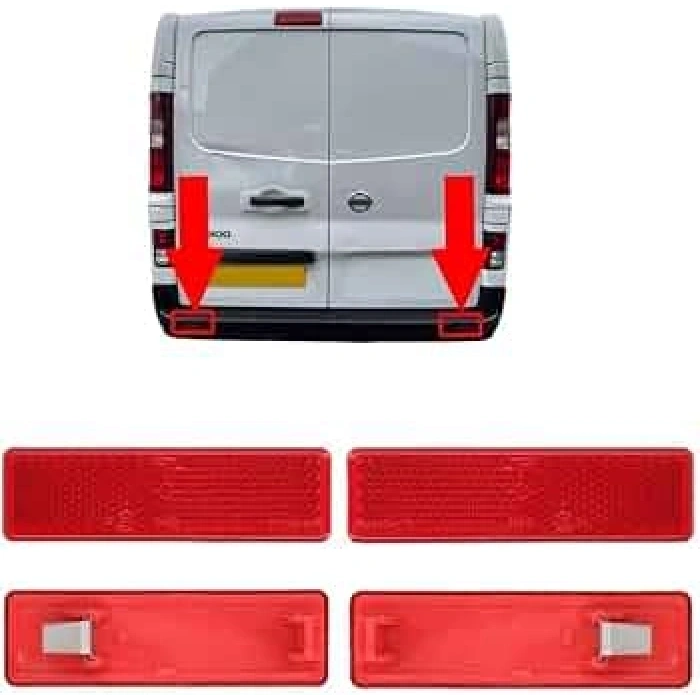 Renault Master Arka Tampon Reflektörü Set 1998- (Oem No:  7700353184)