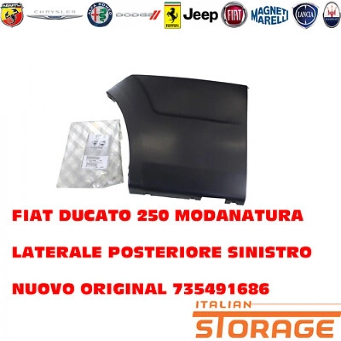 Fiat Ducato Arka Tampon Kenar Panelı Sol 2007 2013- (Oem No:  735491686)