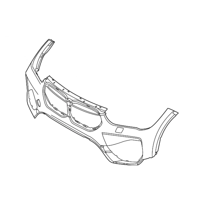 Bmw X1 X1 Ön Tampon Sensör Delikli Astarlı 20- (Oem No:  51119883249)