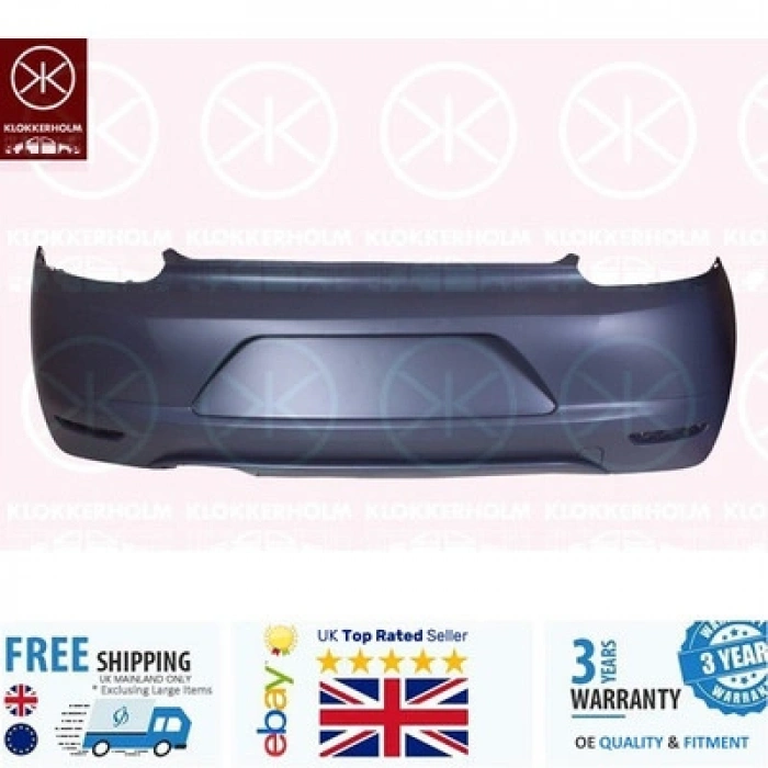 Volkswagen Scirocco Arka Tampon Astarlı 2009-  (Oem No:  1K8807417Hgru)