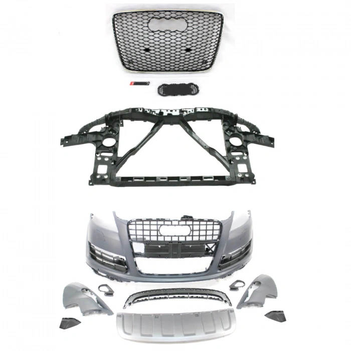 Audi Q7 Ön Tampon Far Yıkama Sensör Delikli Astarlı 2011- (Oem No:  4L0807105Hgru)