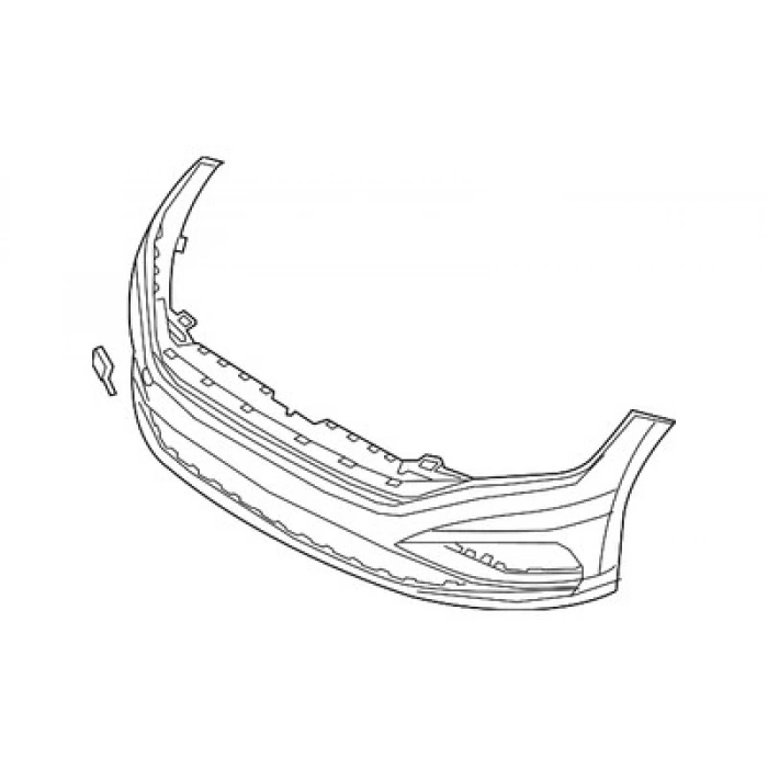 Volkswagen Golf Sportsvan Ön Tampon Astarlı 2014--2017 (Oem No:  51G807217Gru)