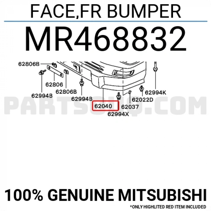 Mitsubishi L300 Ön Tampon 2002- (Oem No:  Mr468832)