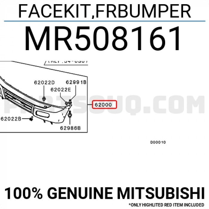 Mitsubishi Pajero Ön Tampon 2001 2002- (Oem No:  Mr508162)