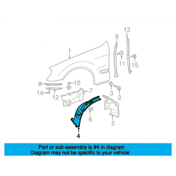 Mercedes E Class Ön Çamurluk Davlumbazı Ön Parça Sol 2003-2004  (Oem No:  A2206904530)