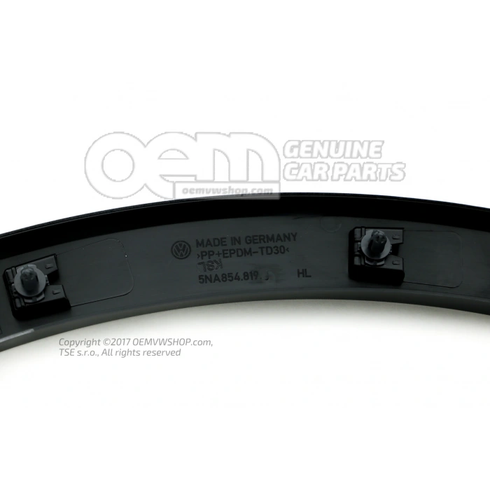 Volkswagen Tiguan Arka Çamurluk Dodik Plastiği Sol 2017- (Oem No:  5Na854819J)