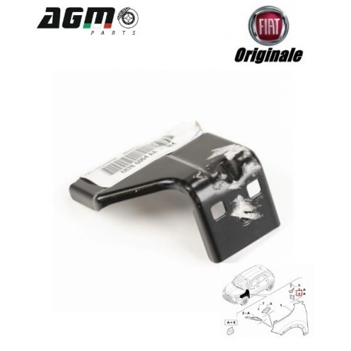 Fiat Panda Ön Çamurluk Braketi Sol 2012- (Oem No:  51930842)