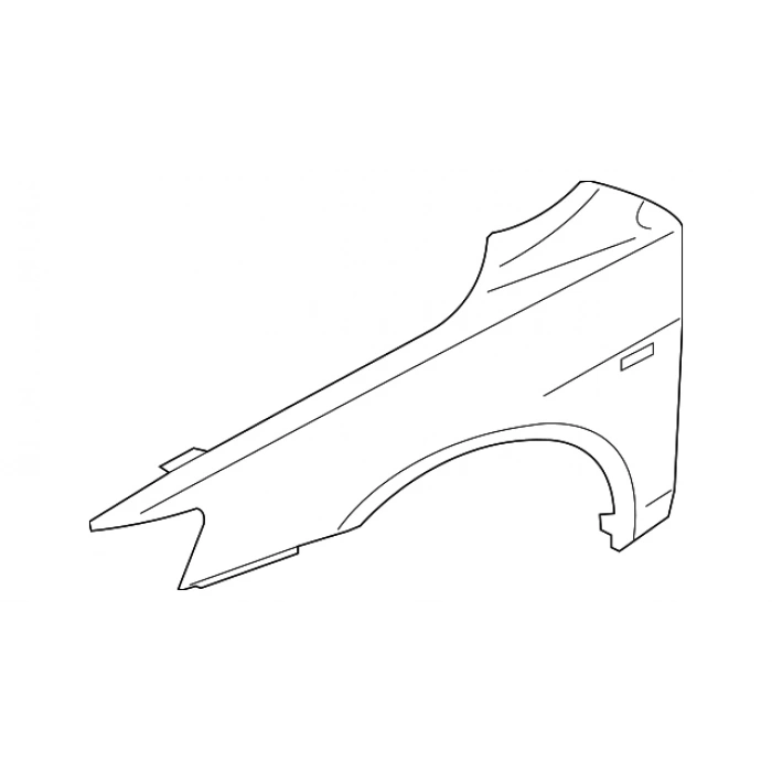 Mitsubishi Lancer Evo Ön Çamurluk Delikli Sol 2008- (Oem No:  5220C877)