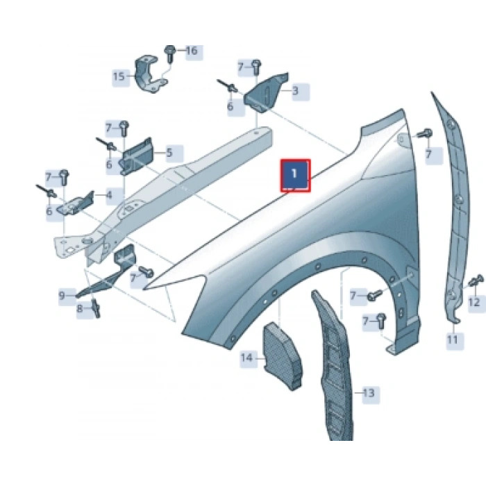Audi Q2 Ön Çamurluk Sol 2017- (Oem No:  81A821105)