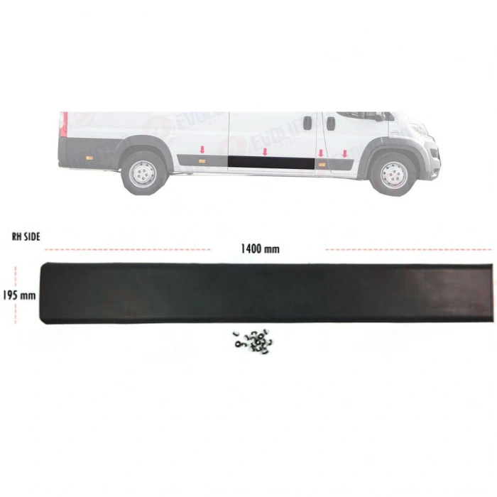 Fiat Ducato Arka Kapı Yan Panel Bandı Sinyal Delikli  Sağ 2007  (Oem No:  735438349)