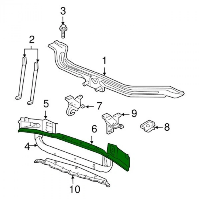 Jeep Grand Cherokee Ön Panel Alt Arka 1999- (Oem No:  55136113Ac)
