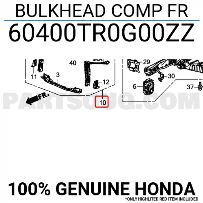 Honda Civic Ön Panel Komple Sedan 2012-  (Oem No:  60400Tr0G00Zz)