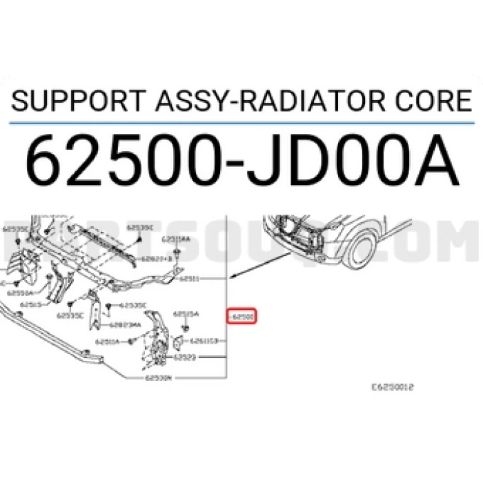 Nissan Qashqai Ön Panel 2016- 2007  (Oem No:  62500Jd00A)