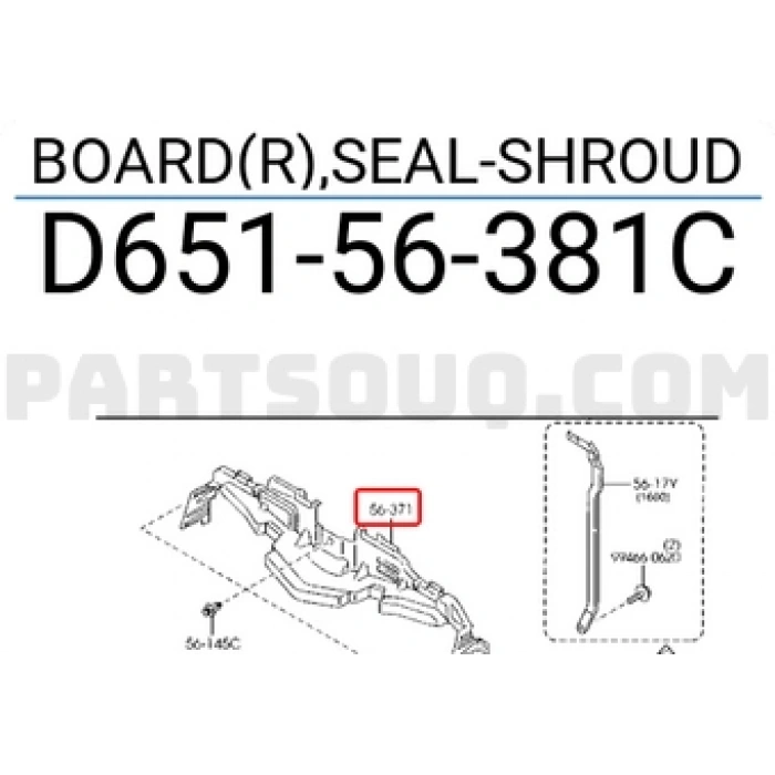 Mazda 2 Ön Panel Üst 2008- (Oem No:  D651-56-381C)