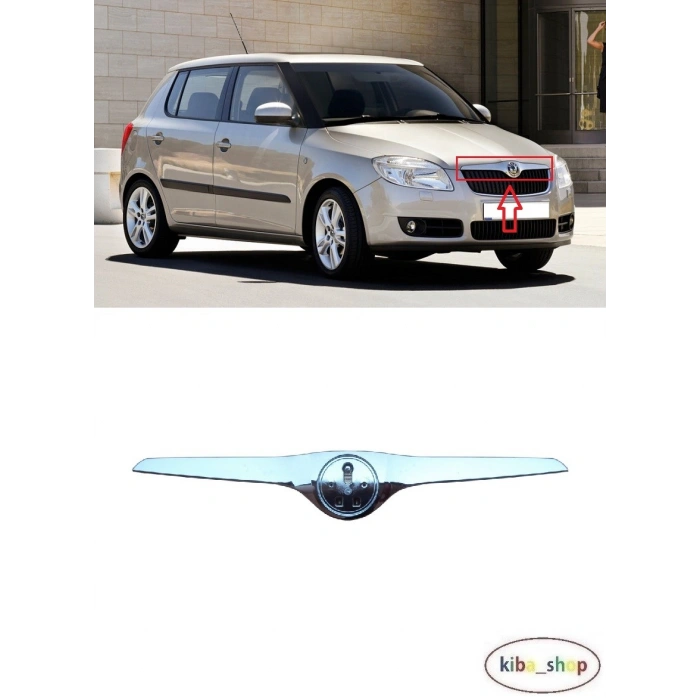 Skoda Fabia/Roomster Ön Kaput Bandı Nikelaj 2007 (Oem No:  5J0853633)