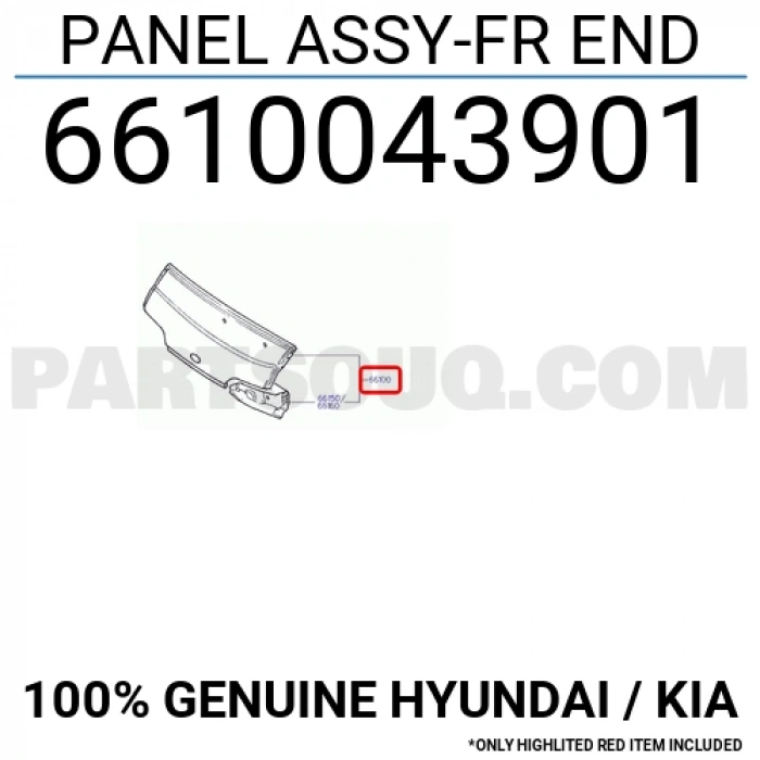 Hyundai H100 Panelvan Motor Kaputu  1997- (Oem No:  6610043901)