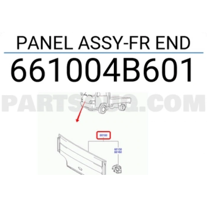 Hh100/Porter Motor Kaputu 97 (Oem No:  661004B601)