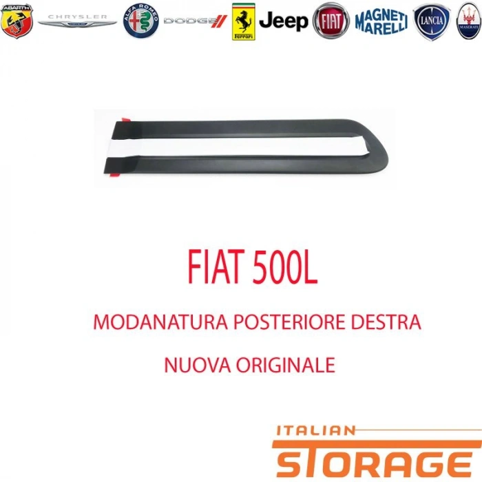 Fiat 500L Arka Kapı Bandı Nikelajlu  Sağ 2012- (Oem No:  735558455)