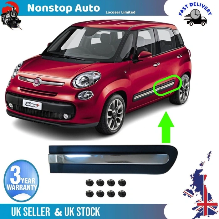 Fiat 500L Arka Kapı Bandı Nikelajlu  Sol 2012- (Oem No:  735558456)