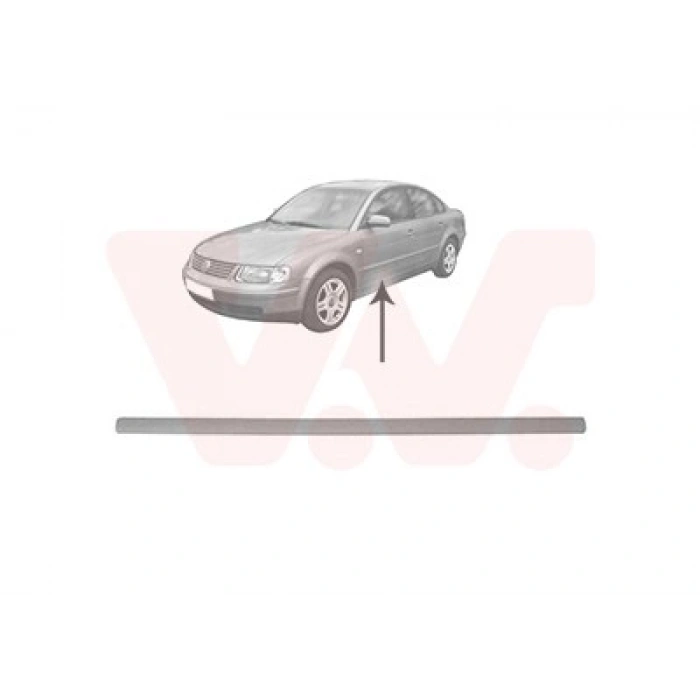 Volkswagen Passat Ön Kapı Bandı Astarlı Sol 1997-  (Oem No:  3B0853515Agru)