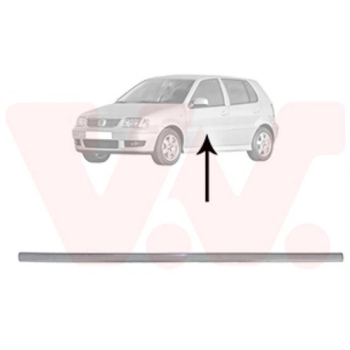 Volkswagen Polo Ön Kapı Bandı Hatchback Astarlı Sol 1998-2002 (Oem No:  6N4853071Agru)