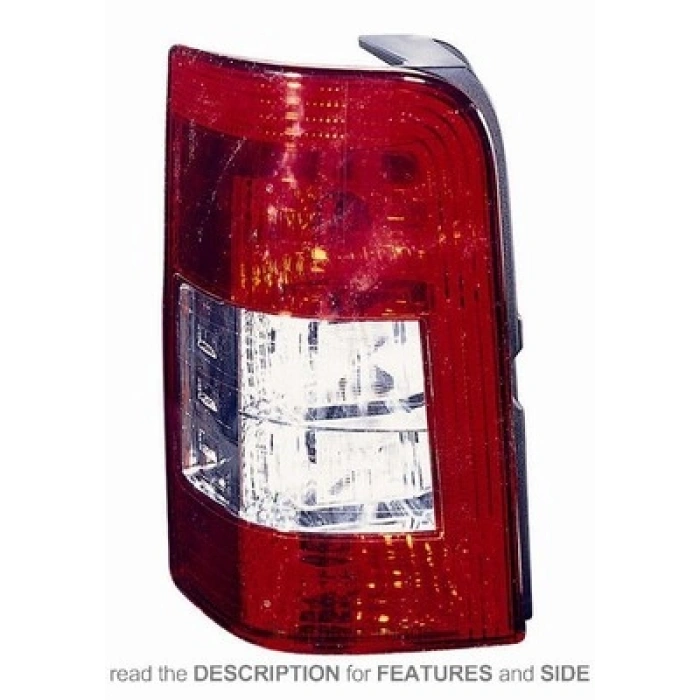 Peugeot Partner Arka Stop Çıft Kapı Yeni Model  Sol 2005 2008- (Oem No:  6350Y8)