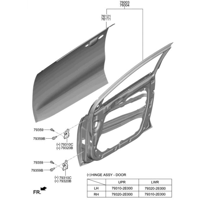 Kia Sportage Ön Kapı Sağ 2016- (Oem No:  76004F1000)